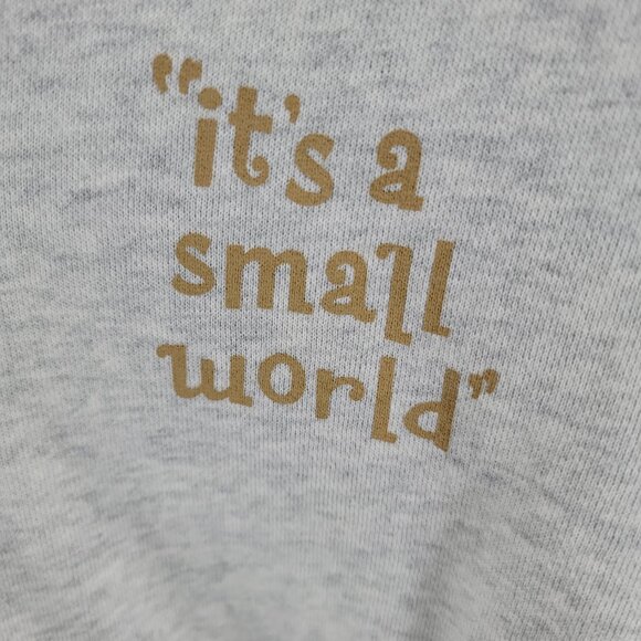 ✨ Disney “It’s a Small World” Full-Zip Hoodie XL — Rare Retro Park Graphic - Picture 5 of 9